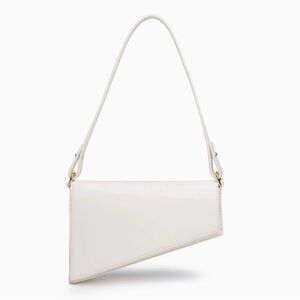 Aupen- Ivory Structured purpose Asymmetrical Shoulder Purse